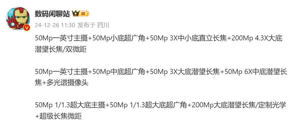 主攝、超廣角與變焦鏡頭大不同：小米15 Ultra、OPPO Find X8 Ultra 與 vivo X200 Ultra 相機規格大比拼！ 1